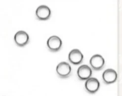 Verschlüsse Ringe silberfarbig 10 Stück 5mm