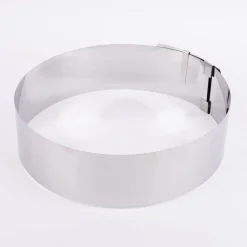 Verstellbarer Gebäckring aus Edelstahl 15-30x7,5cm von Zenker