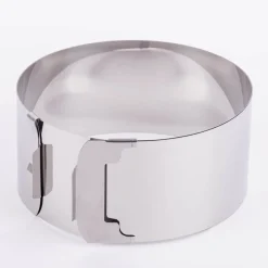 Verstellbarer Gebäckring aus Edelstahl 15-30x7,5cm von Zenker