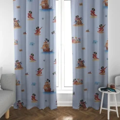 Villa Coppenrath Capt´n Sharky Dekostoff Baumwollstoff Gardinenstoff Meterware blau 140cm