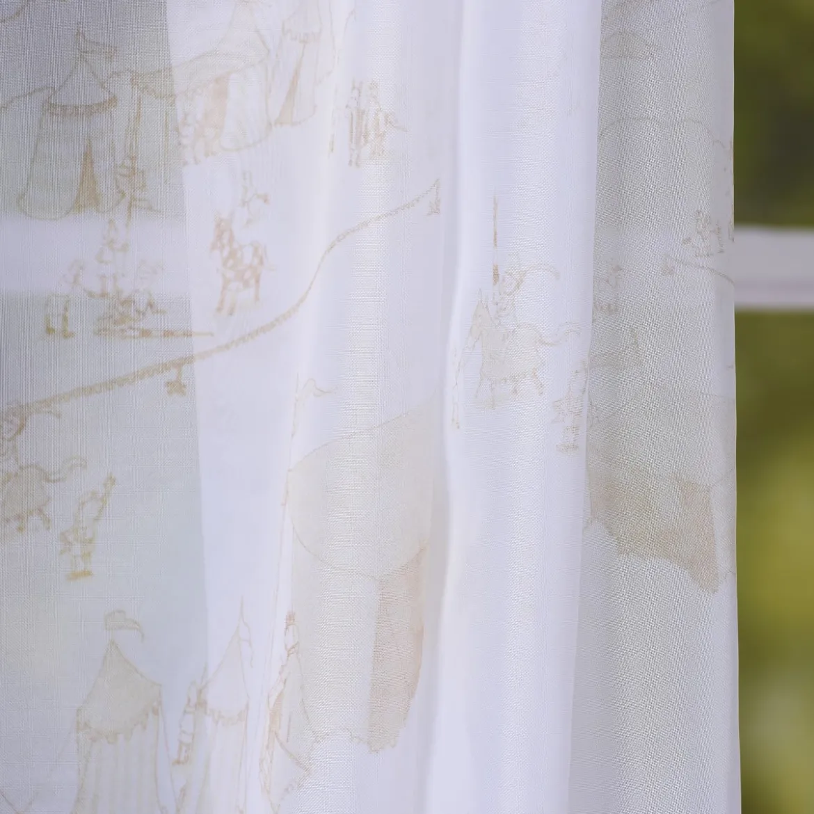 Villa Coppenrath Ritter Vincelot Gardinenstoff Voile Vincelots Welt beige 280cm