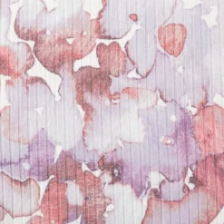 Viskosejersey Rippjersey Digitaldruck Flowers Aquarell Blumen abstrakt ecru violett 1,2m Breite