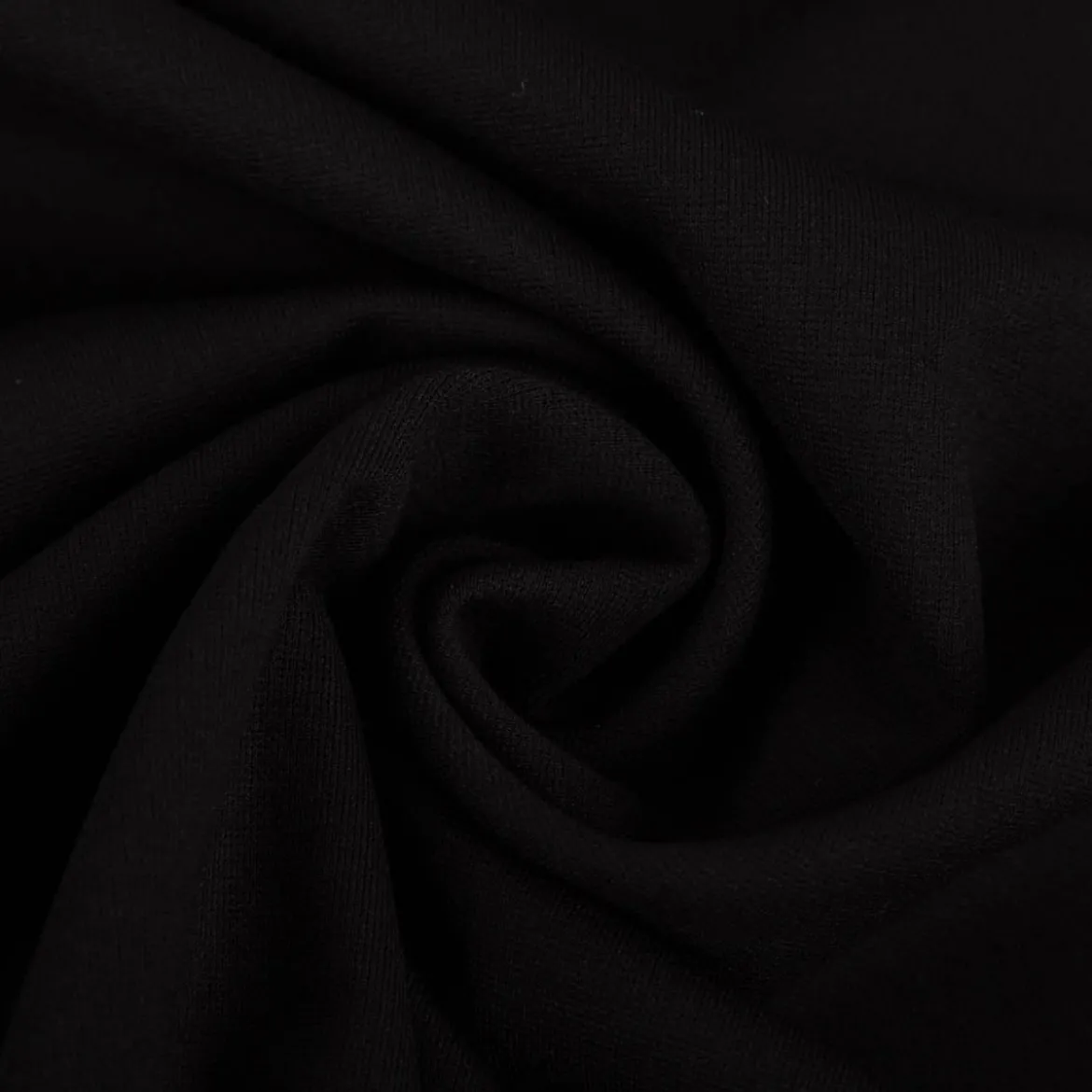 Viskose Romanit Jersey Punta Royal einfarbig schwarz 1,5m Breite