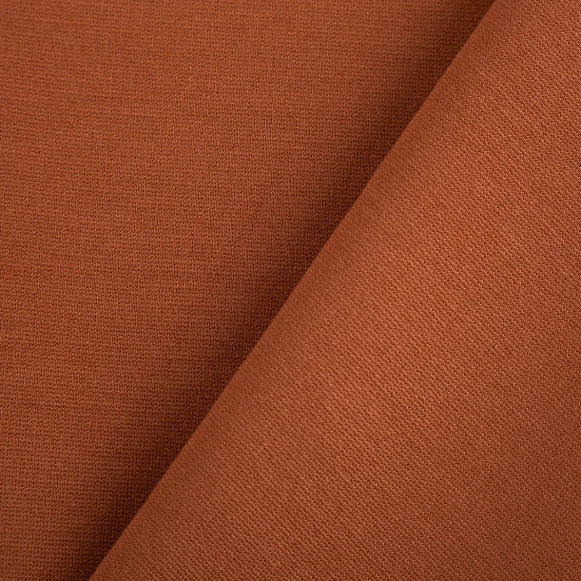 Viskose Romanit Jersey Punta Royal einfarbig cognac braun 1,5m Breite