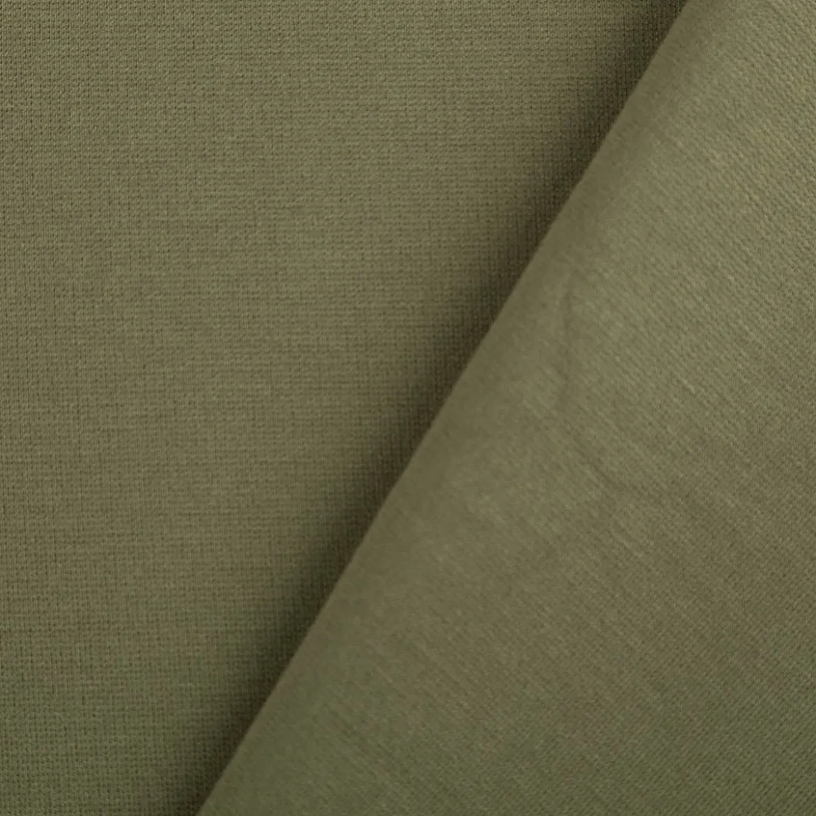 Viskose Romanit Jersey Punta Royal einfarbig khaki grün 1,5m Breite
