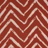 Viskosestoff Bekleidungsstoff Radiance Chevronmuster ZIG ZAG rostrot beige 1,40m Breite