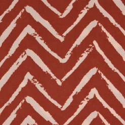 Viskosestoff Bekleidungsstoff Radiance Chevronmuster ZIG ZAG rostrot beige 1,40m Breite
