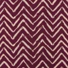 Viskosestoff Bekleidungsstoff Radiance Chevronmuster ZIG ZAG aubergine beige 1,40m Breite