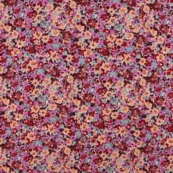 Viskosestoff Bekleidungsstoff Radiance Flowers Alloverblümchen rosa rot 1,45m Breite