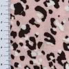 Viskosestoff Chally Leopardenmuster rosa braun weiß 1,4m Breite