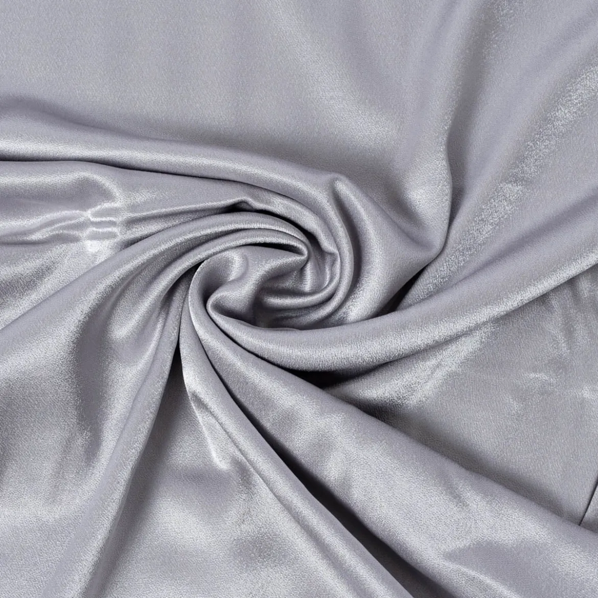 Viskose Stoff CV Satin einfarbig silbergrau 1,43m Breite