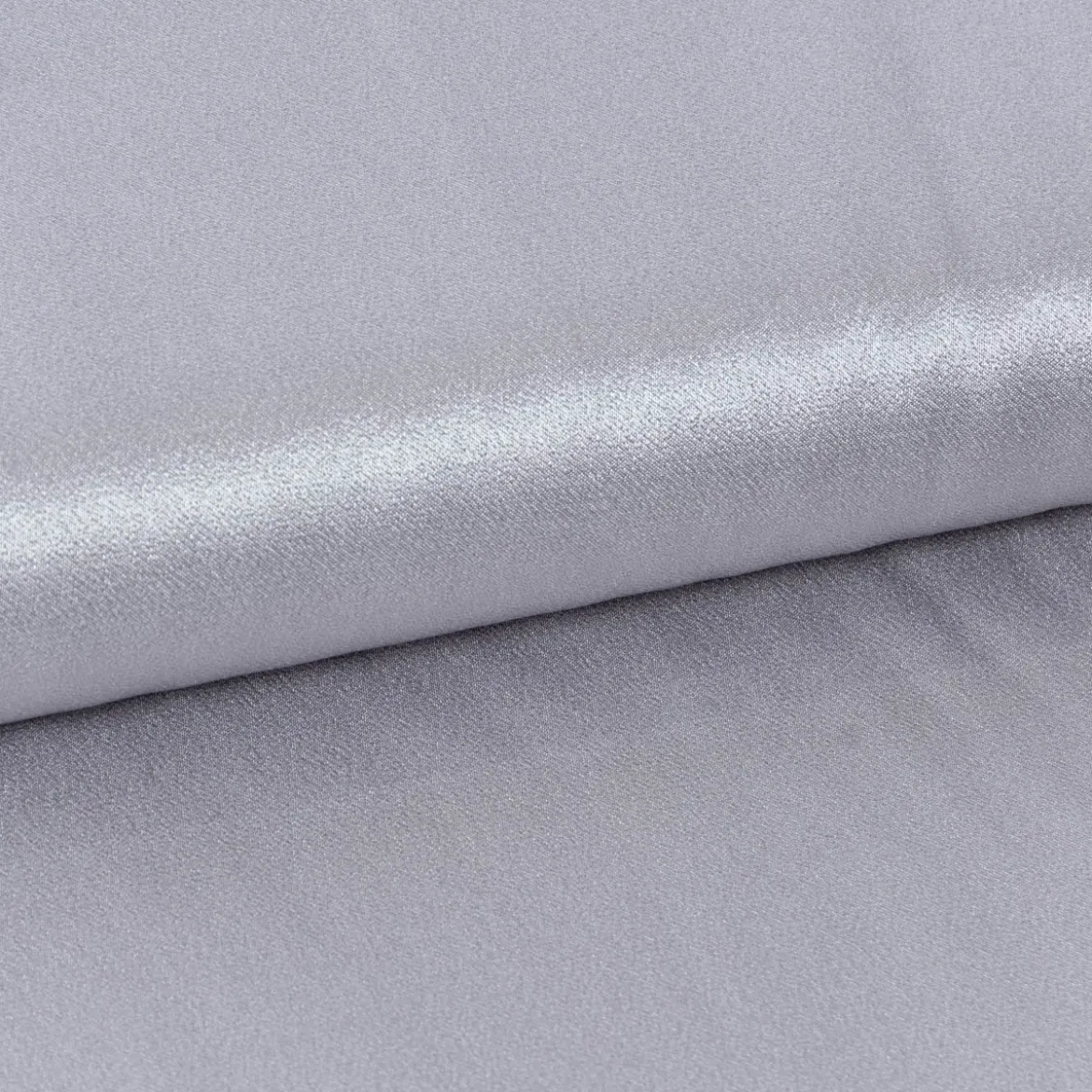 Viskose Stoff CV Satin einfarbig silbergrau 1,43m Breite