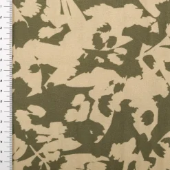 Viskose Stoff für Bekleidung abstrakt khaki-grün 140cm Stoffbreite