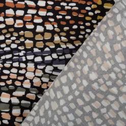 Viskose Stoff für Bekleidung Cobra abstrakt bunt 1,45m Breite