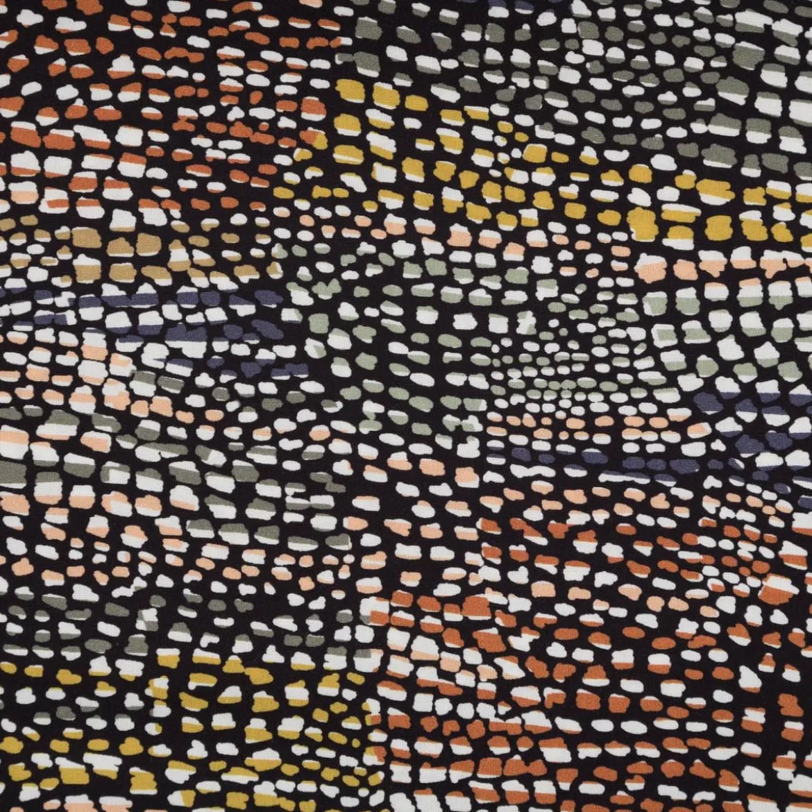 Viskose Stoff für Bekleidung Cobra abstrakt bunt 1,45m Breite