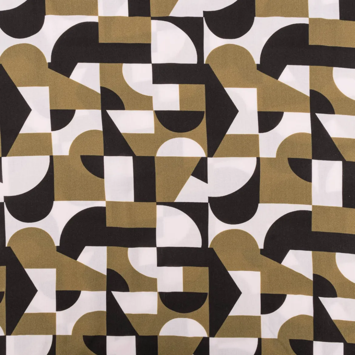 Viskose Stoff für Bekleidung geometrisch abstrakt schwarz grün weiß 1,5m Breite