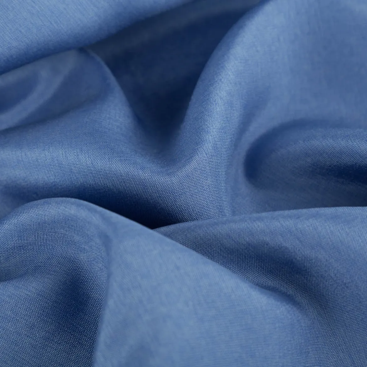 Viskose Stoff Futterstoff Neva Viscon Meterware uni blau 1,40m Breite