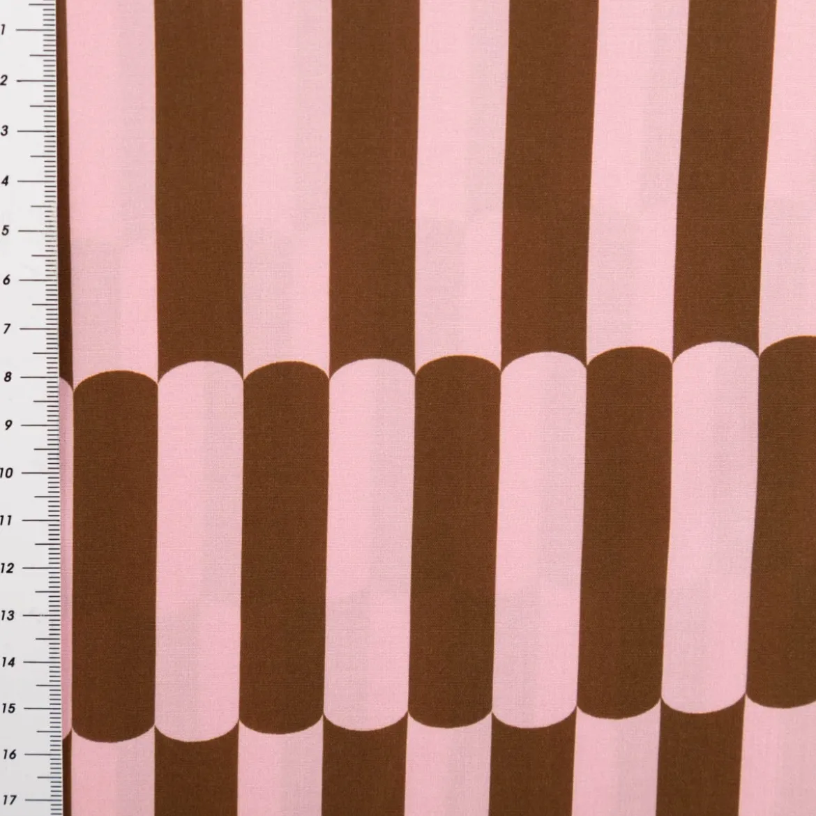 Viskose Stoff Lenzing EcoVero™ Braun und Rosa 140 cm Breite