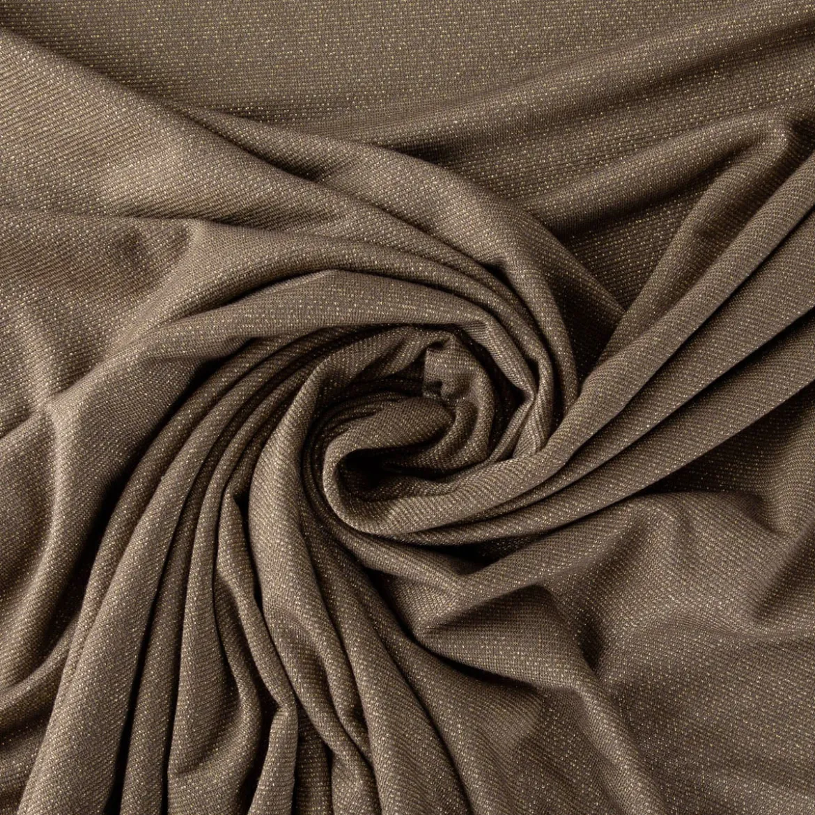 Viskose Stoff Lurex Jeresey altgold 1,60m Breite