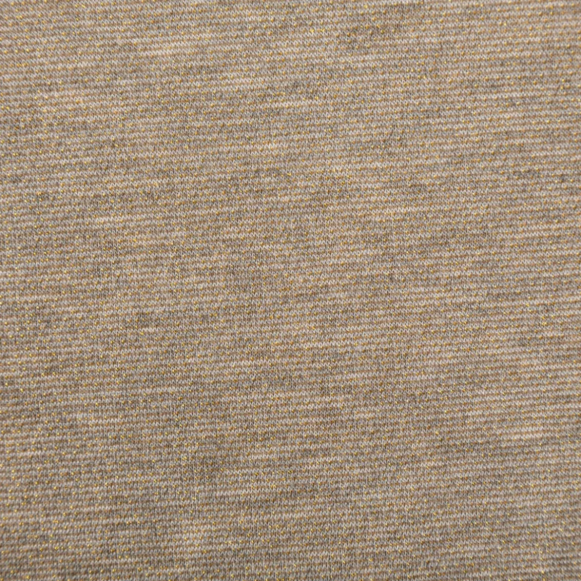 Viskose Stoff Lurex Jeresey natur gold 1,60m Breite