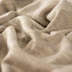 Viskose Stoff Lurex Jeresey natur gold 1,60m Breite