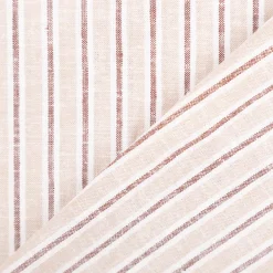 Viskose Stoff mit 30% Leinenanteil Streifen natur 137cm Breite