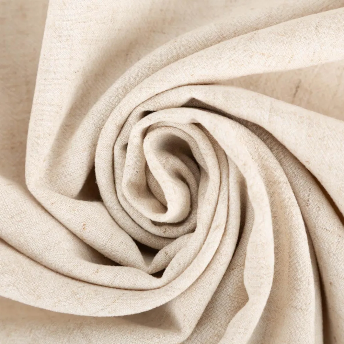 Viskose Stoff mit 15% Leinenanteil natur 1,35m Breite
