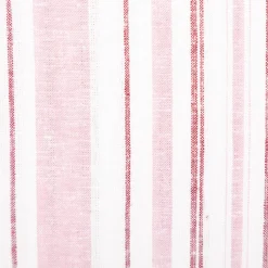 Viskosestoff mit 30% Leinen Streifen rosa wollweiß braun 1,37m Breite