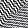 Viskose Stoff Nylon Twill Retro abstrakt weiß schwarz 145cm Breite