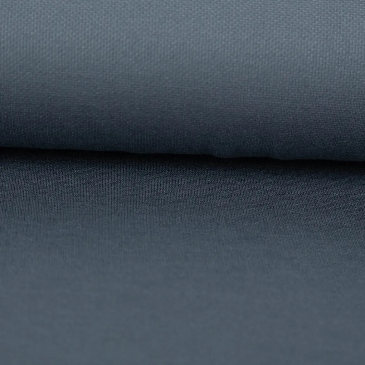Viskose Stoff Piqué Doppelgewebe uni Stahlblau 150 cm breit