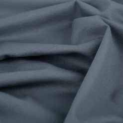 Viskose Stoff Piqué Doppelgewebe uni Stahlblau 150 cm breit