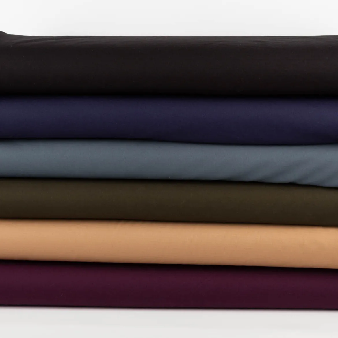 Viskose Stoff Piqué Doppelgewebe uni Stahlblau 150 cm breit