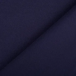 Viskose Stoff Piqué Doppelgewebe uni Marineblau 150 cm breit