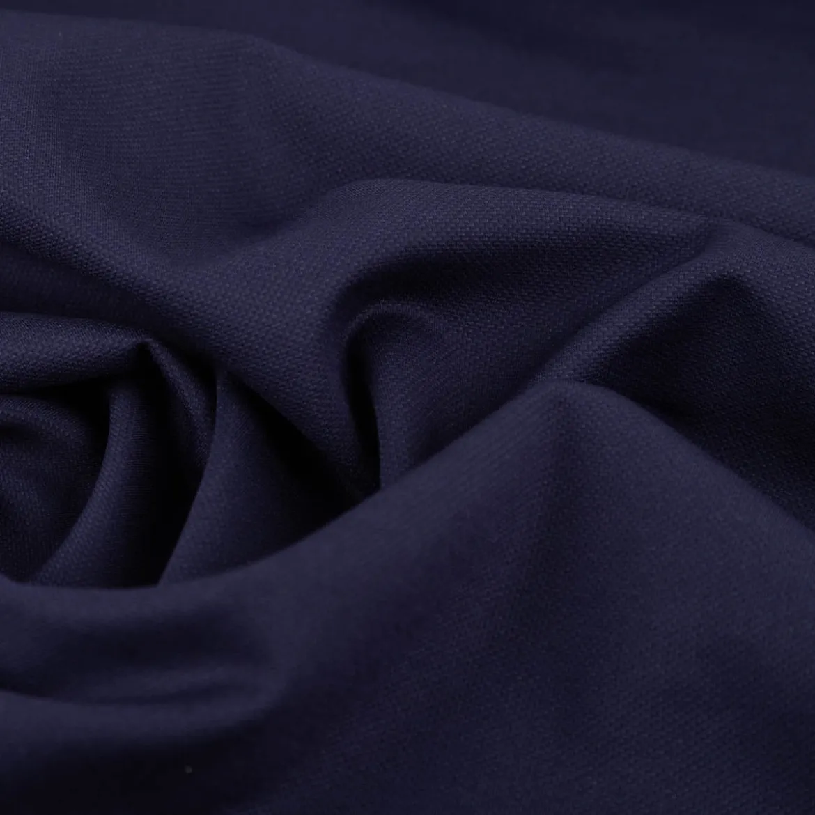 Viskose Stoff Piqué Doppelgewebe uni Marineblau 150 cm breit