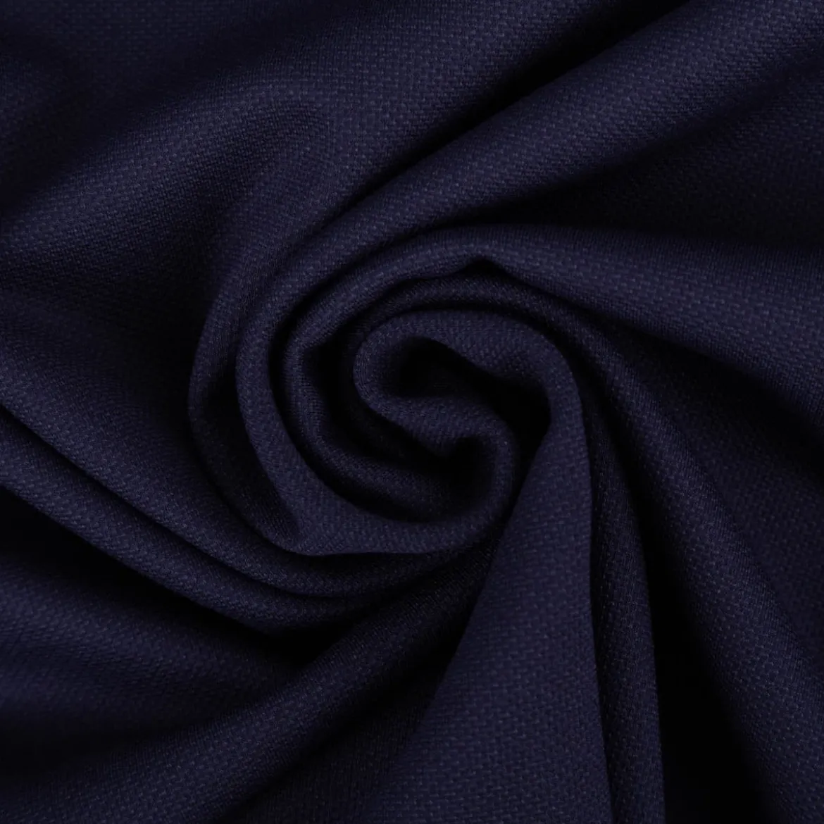Viskose Stoff Piqué Doppelgewebe uni Marineblau 150 cm breit