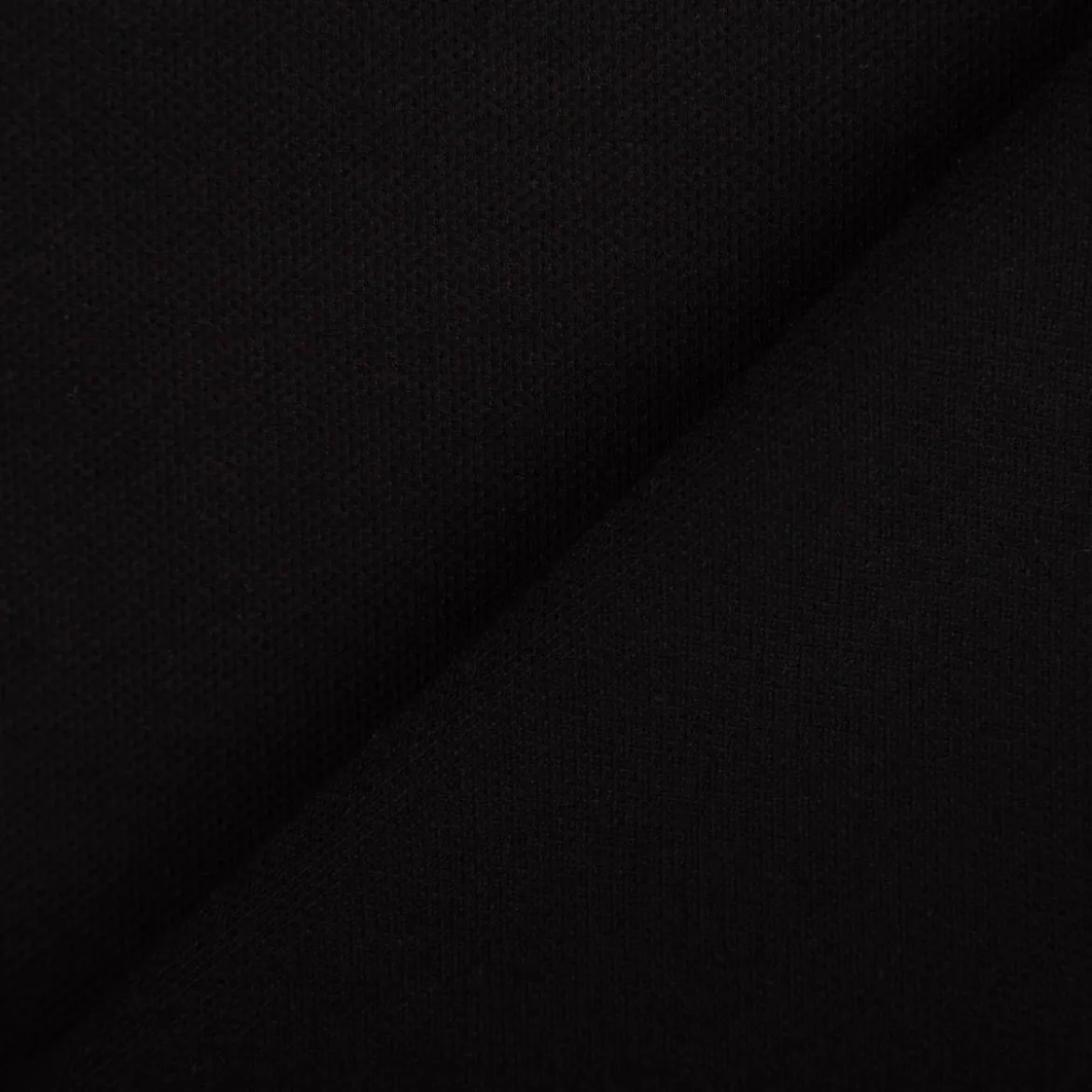 Viskose Stoff Piqué Doppelgewebe uni Schwarz 150 cm breit