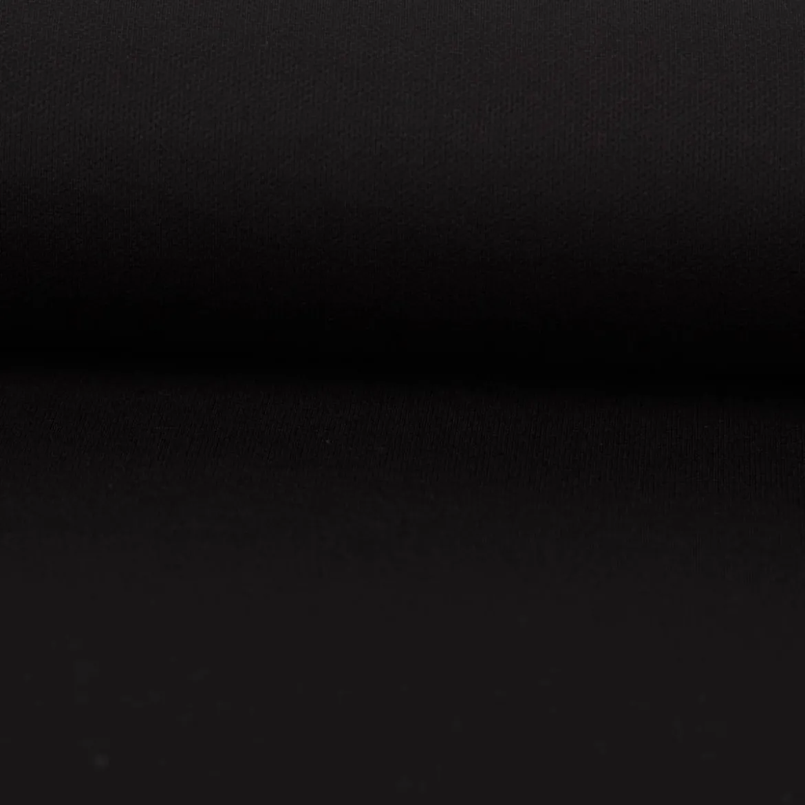 Viskose Stoff Piqué Doppelgewebe uni Schwarz 150 cm breit