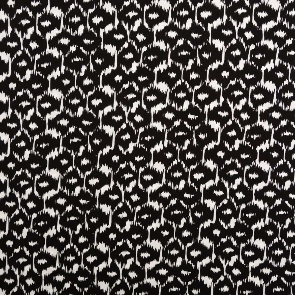 Viskose Stoff Radiance Abstract schwarz weiß 1,40m Breite