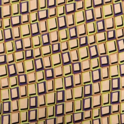 Viskose Stoff Radiance für Bekleidung ABSTRACT Kästchen beige grün 1,4m Breite