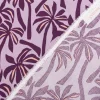 Viskose Stoff Radiance für Bekleidung PALMTREES Palmen violett rosa 1,4m Breite
