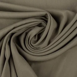 Viskose Stoff Radiance Meterware für Bekleidung uni rauch grün 1,40m Breite