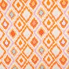 Viskose Stoff Radiance Raute Orange 1,42m Breite