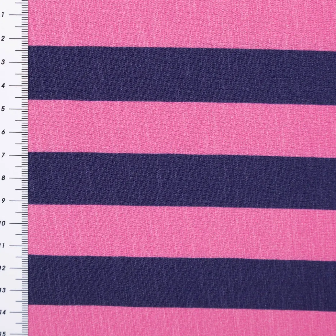 Viskose Stoff Slub Jersey Happy Stripes by Cherry Picking pink dunkelblau von Swafing 1,60m Breite