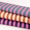 Viskose Stoff Slub Jersey Happy Stripes by Cherry Picking pink grün von Swafing 1,60m Breite