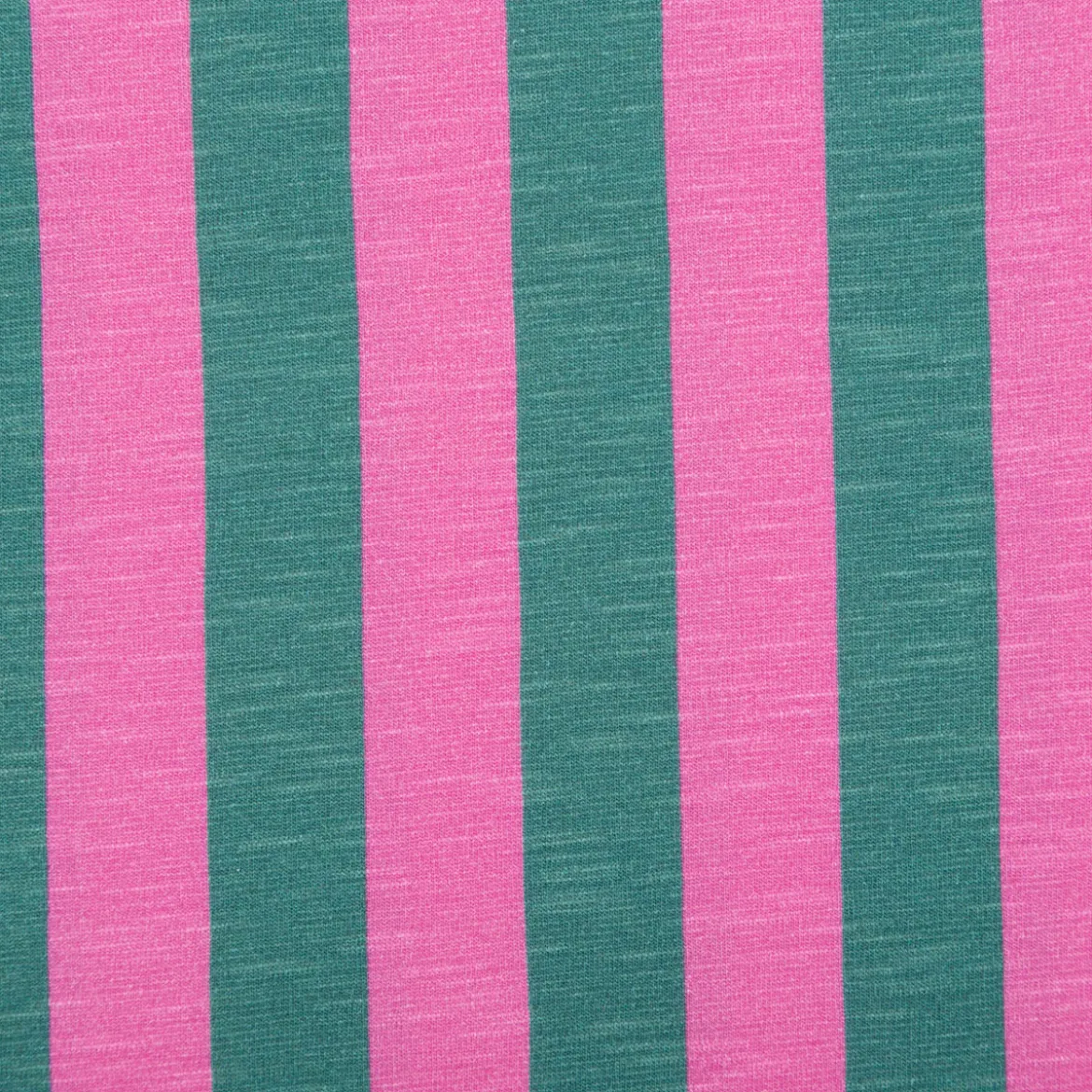 Viskose Stoff Slub Jersey Happy Stripes by Cherry Picking pink grün von Swafing 1,60m Breite