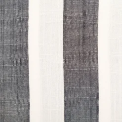 Viskose Stoff Streifen 3,8cm garngefärbt marineblau ecru 1,45m Breite