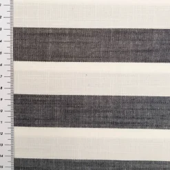 Viskose Stoff Streifen 3,8cm garngefärbt marineblau ecru 1,45m Breite