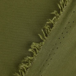 Viskose Stoff Stretch Rosella uni grün 1,40m Breite