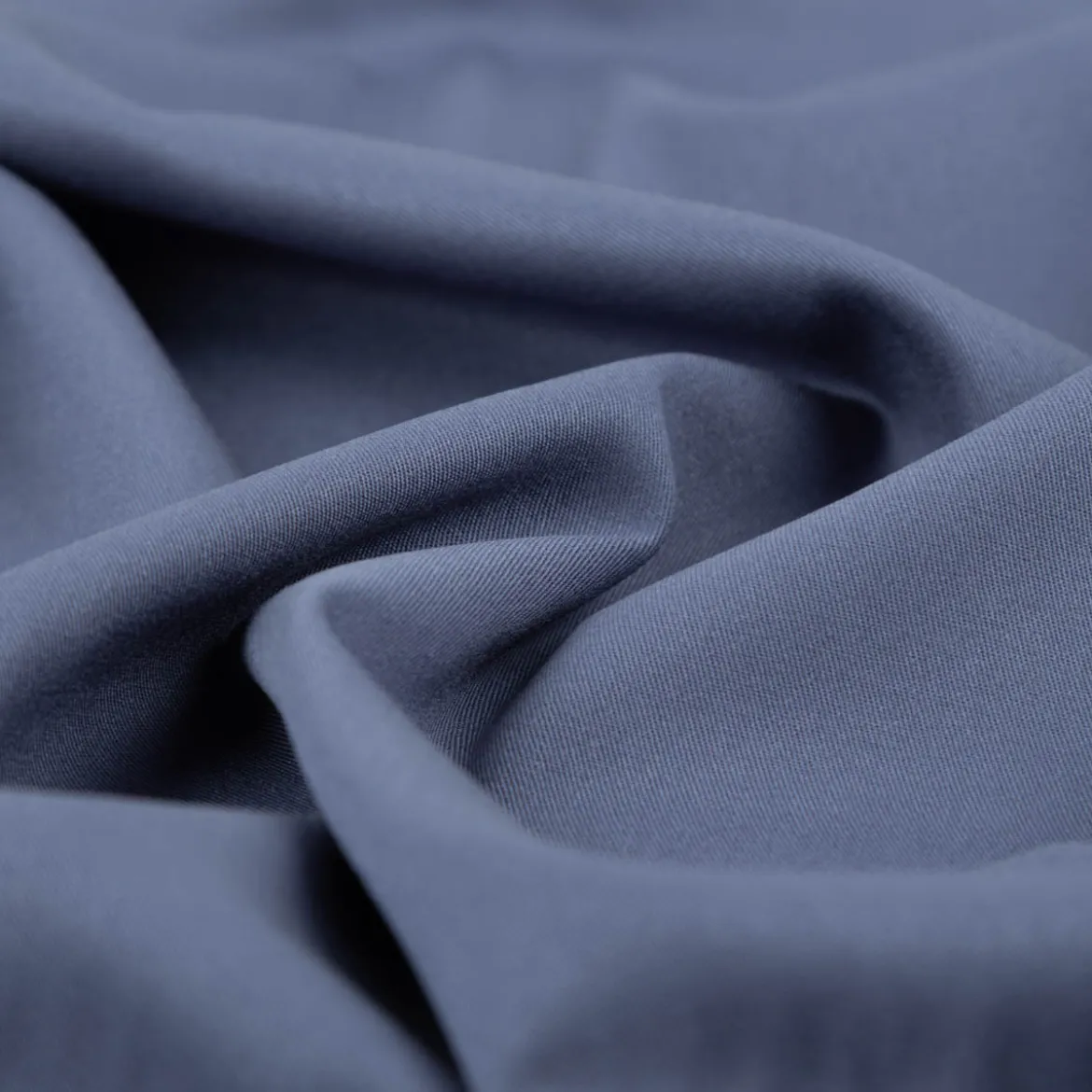 Viskose Stoff Stretch Viskosejersey Rosella uni jeansblau 1,40m Breite
