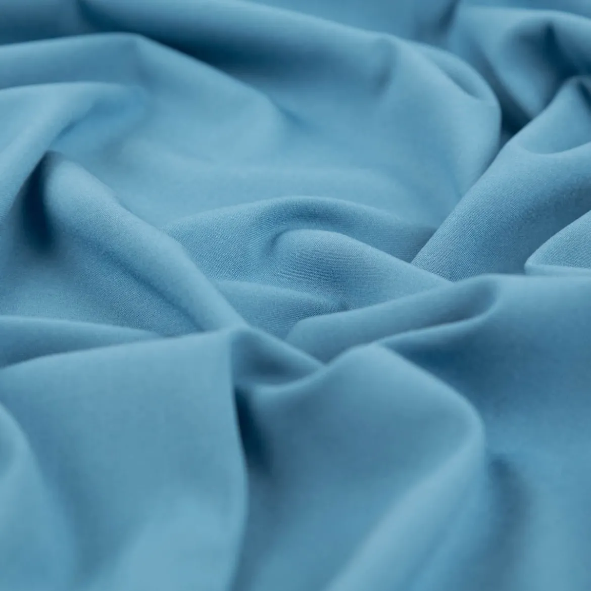 Viskose Stoff Stretch Viskosejersey Rosella uni blau 1,40m Breite